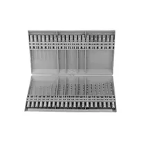 product of AllPoints 721017 Orifice Drill Kit - 41 Sizes #40-#80, Tapered Broach, Plastic Case