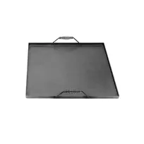 product of AllPoints 761145 Griddle Top, 22-9/16" x 22-9/16" x 1" Steel, Heat‑Resistant Handles, Four Burner Fit