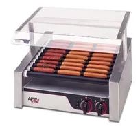 product of APW Wyott HRS-31S 23" HotRod Hot Dog Grill w/ Infinite Controls, 10 Slanted Tru-Turn Rollers