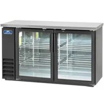 product of Arctic Air ABB60G 61" 2 Glass Swinging Door Back Bar Cooler, 16.7 cu. ft., 72x6-pk 12oz. cans