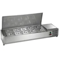 product of Arctic Air ACP55 55" Refrigerated Countertop Condiment Prep Station, 10 Pan Capacity