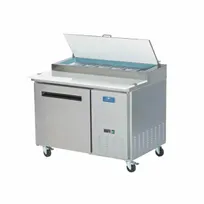 product of Arctic Air APP48R 47" 1-Section Refrigerated Pizza Prep Table w/ 1 Door, (6) 1/3 Size Pans