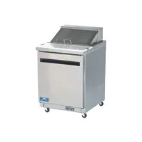 product of Arctic Air AST28R 29" One Section Sandwich & Salad Prep Table w/ 1 Door, 8 pans, 6.5 cu. ft.