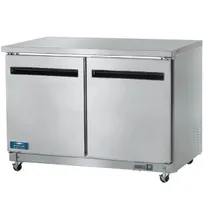 product of Arctic Air AUC48F 48" 2-Solid Door Worktop Freezer, Stainless Steel Exterior, 10 cu. ft.