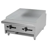 product of Asber AEMG-24-H 24" Countertop Gas Griddle with Manual Controls, 3/4" Steel Plate, 60.000 BTU