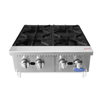 product of Atosa USA ACHP-4 24" Countertop Gas Hotplate w/ (4) Burners, Manual Controls, 128.000 BTU