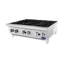 product of Atosa USA ACHP-6 36" Countertop Gas Hotplate w/ (6) Burners, Manual Controls, 192.000 BTU
