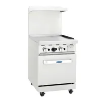 product of Atosa USA AGR-24G-LP 24" Liquid Propane Gas Restaurant Range w/ 24" Full Griddle, 72.000 BTU