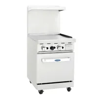product of Atosa USA AGR-24G-NG 24" Natural Gas Restaurant Range w/ 24" Full Griddle, 72.000 BTU
