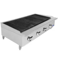 product of Atosa USA ATCB-48 48" Countertop Gas Radiant/Lava Rock Charbroiler w/ (4) Burners, 140.000 BTU