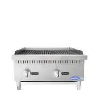 product of Atosa USA ATRC-24 24" Countertop Gas Radiant Charbroiler w/ (2) Burners, 70.000 BTU