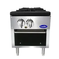 Atosa USA ATSP-18-1 18" Gas Stock Range (Stove) w/ (1) Three Ring Burner, Manual Control, 80.000 BTU