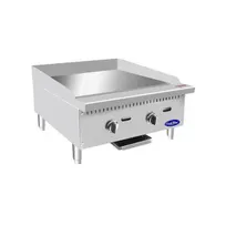 product of Atosa USA ATTG-24 24" CookRite Countertop Gas Griddle w/ Thermostatic Controls, 50.000 BTU