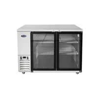 product of Atosa USA MBB59GGR 57" Two Section Back Bar Cooler with Glass Door, 17.3 cu. ft.