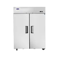 product of Atosa USA MBF8002GR 51" 2-Solid Door Reach-In Freezer, Top Mounted, 43.2 cu. ft., Stainless Steel