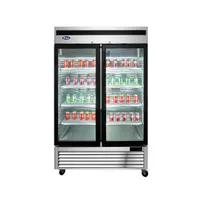 product of Atosa USA MCF8707GR 54" 2-Section Merchandiser Refrigerator w/ 2 Glass Door, 44.8 cu. ft.