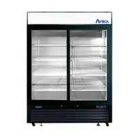 product of Atosa USA MCF8727GR 54" 2-Section Merchandiser Refrigerator w/ 2 Sliding Glass Door, 44.9 cu. ft.