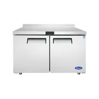 product of Atosa USA MGF8413GR 48" 2-Solid Door Worktop Freezer with Backsplash, Stainless Steel, 13.4 cu. ft.