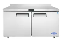 product of Atosa USA MGF8414GR 60" 2-Solid Door Worktop Freezer with Backsplash, Stainless Steel, 17.2 cu. ft.