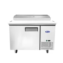 product of Atosa USA MPF8201GR 44" 1-Section Refrigerated Pizza Prep Table w/ 1 Door, 9 (1/3 size) Pan, 9.7 cu. ft.