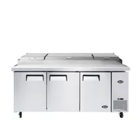 product of Atosa USA MPF8203GR 93" 3-Section Refrigerated Pizza Prep Table w/ 3 Doors, 28.4 cu. ft.