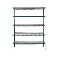 product of Atosa USA MWSSE186086 5-Shelf Slate Gray Epoxy Coated Shelving Kit w/ 86" Posts - 18" x 60"