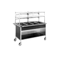 product of Atlas Metal CAIC-3 50" Ice Cooled Cold Food Serving Counter, (3) Pan