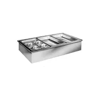 product of Atlas Metal WIC-5 Cold Food Drop-In Unit, Iced Cold Pan, 5-Pan Size