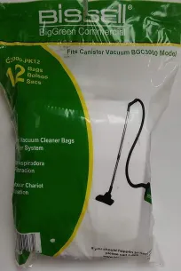 product of Bissell C3000-PK12 Heavy Duty Disposable Vacuum Cleaner Bag for BGC3000 - 12/Pack
