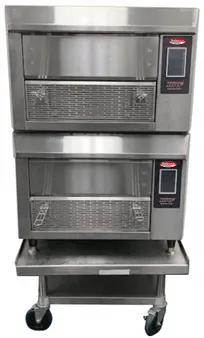 product of BakeMax BMSRAF02 RAF Greaseless Double Stacked Commercial Air Fryer, 10 lb Capacity, 208V