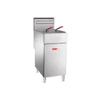 product of BakeMax BAKEG70 21" Full Pot Floor Model Gas Fryer w/ 70 lbs Capacity, Twin Baskets, Millivolt