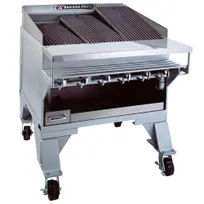 product of Bakers Pride CH-6 33" Floor Model Gas Radiant Charbroiler w/ (6) Burnes, 108.000 BTU