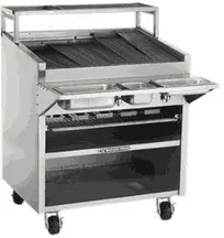 product of Bakers Pride F-48RS-C 48" Floor Model Gas Radiant/Lava Rock Charbroiler w/ Cabinet Base, 150.000 BTU