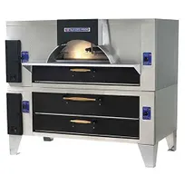 product of Bakers Pride FC-616/Y-600BL 78" Double Deck Gas Pizza Oven