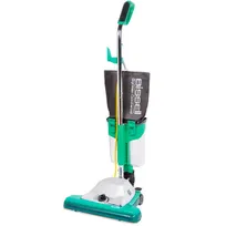 product of Bissell BG102DC ProCup Commercial Upright Vacuum, 16" Cleaning Path, 870 Watt, Chrome