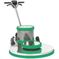 product of Bissell BGDC-21 1500 Floor Machine, 21" Pad, 1500 RPM, Adjustable Handle, Polished Aluminum Chassis