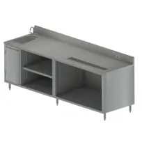 product of BK Resources BEVT-3096L Beverage Table, 96"W X 30"D