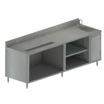 product of BK Resources BEVT-3096R Beverage Table, 96"W X 30"D