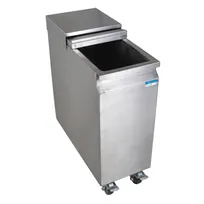 product of BK Resources BK-MIB-2411 Mobile Ice Bin w/ Sliding Lid, 53 Lbs. Capacity, Removable Bottom Tray