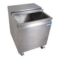 product of BK Resources BK-MIB-2422 Stainless Steel Mobile Ice Bin, 117 lb, Silver