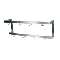 product of BK Resources BK-WPR2-48 Wall Mount Double Bar Pot Rack - 48"W X 12"D