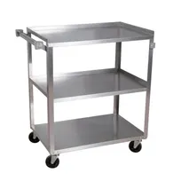 product of BK Resources BKC-1827S-3S-KD Stainless Steel 3 Shelf Utility Cart - 24"W x 18"D