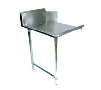 product of BK Resources BKCDT-48-L 48" Clean Straight Dishtable w/ Left Table, 10" Backsplash, Galvanized Legs