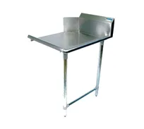 product of BK Resources BKCDT-60-R 60" Clean Straight Dishtable w/ Right Table, 10" Backsplash, Galvanized Legs