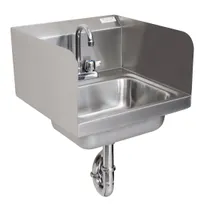 product of BK Resources BKHS-D-1410-SS-PT-G 14" Wall Mounted Hand Sink with Faucet & P-trap