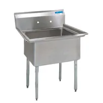 product of BK Resources BKS-1-15-14 One Compartment Sink, 20"W X 20-13/16"D X 43-3/4"H