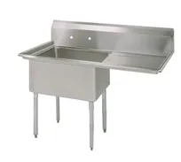 product of BK Resources BKS-1-18-12-18R One Compartment Sink, 38-1/2"W X 23-13/16"D X 43-3/4"H