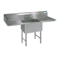 product of BK Resources BKS-1-1824-14-24TS One Compartment Sink, 66"W X 29-13/16"D X 43-3/4"H