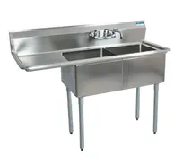 product of BK Resources BKS-2-18-12-18L Sink, Two Compartment