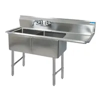 product of BK Resources BKS-2-18-12-18RS Sink, Two Compartment